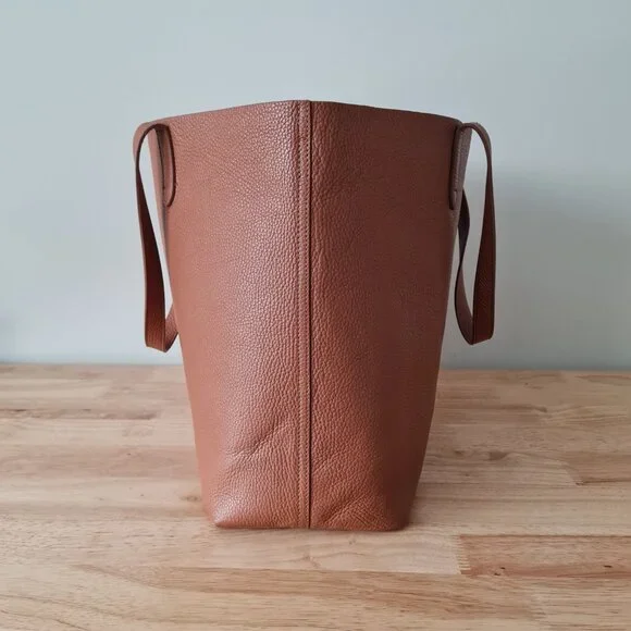 Cuyana Classic Large Structured Tote Rare Organizer Caramel Brown Leather - Picture 5 of 15